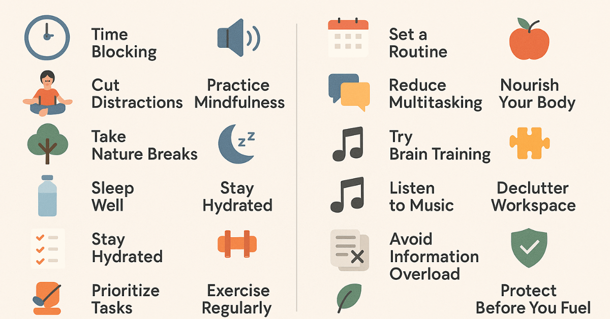 Daily Habits That Improve Focus and Productivity
